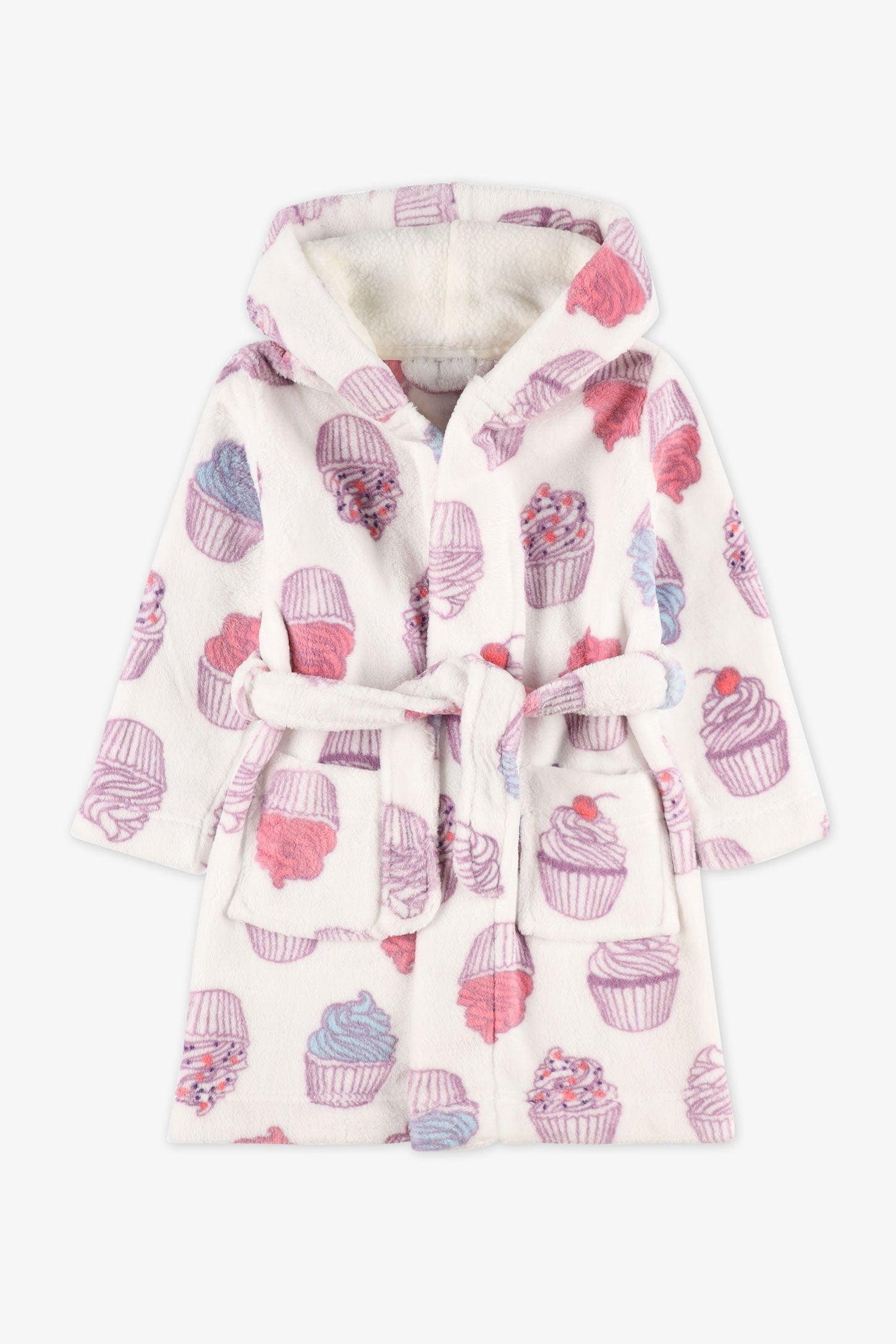 Robe de chambre à capuchon - Enfant fille && BLANC CASSÉ/MULTI