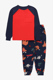 Pyjama 2 pièces graphique 2/35$  - Enfant garçon && ROUGE