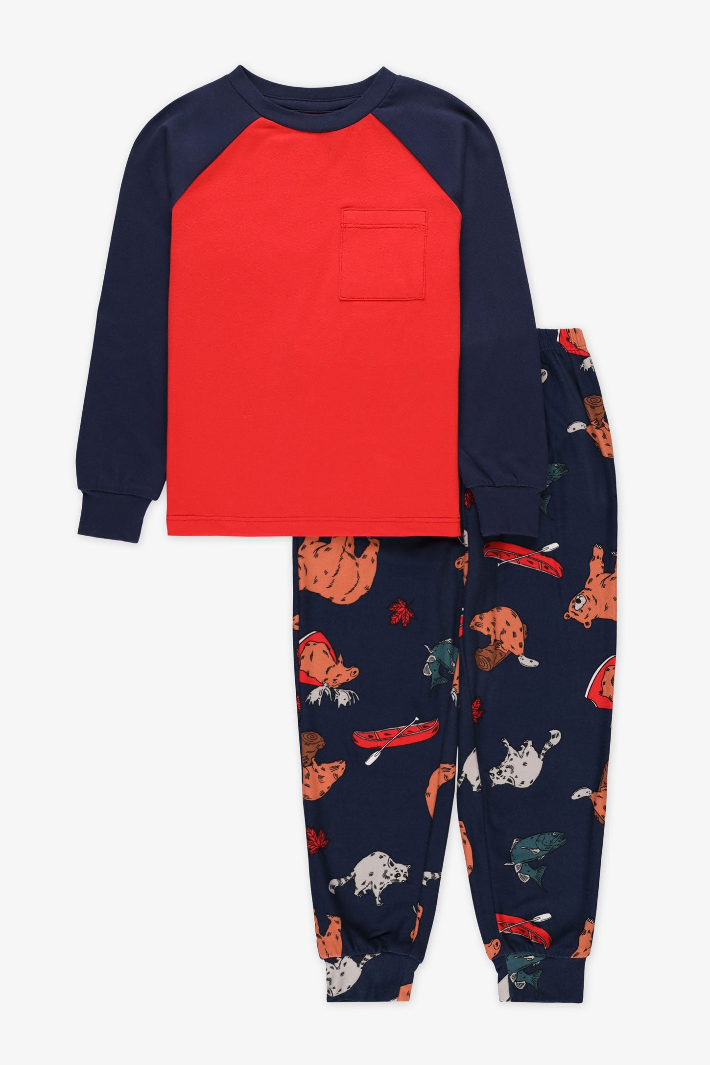 Pyjama 2 pièces graphique 2/35$  - Enfant garçon && ROUGE