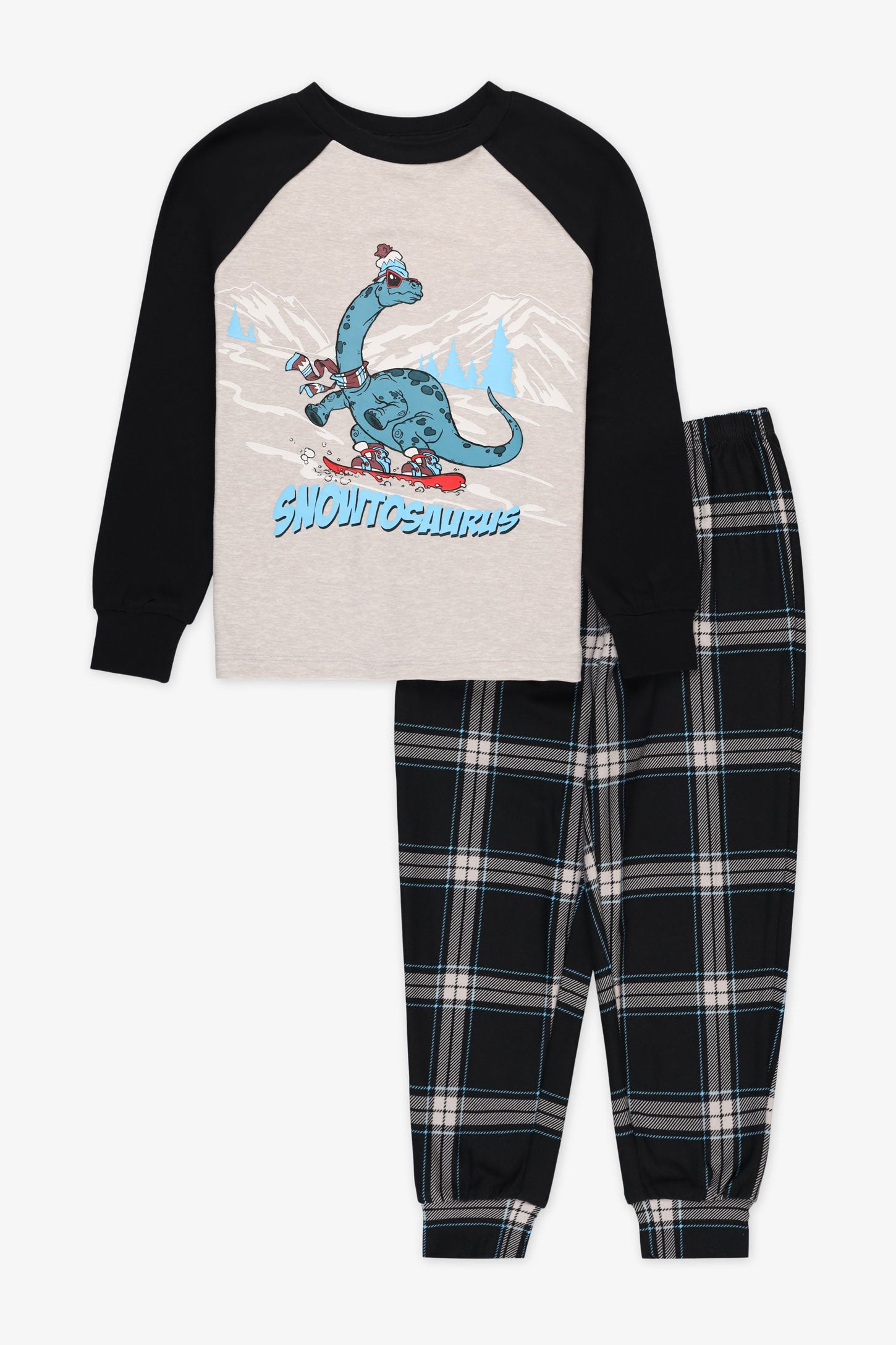 Pyjama 2 pièces graphique 2/35$  - Enfant garçon && GRIS MIXTE