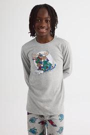 Ensemble pyjama 2 pièces 2/40$ - Ado garçon && GRIS MIXTE