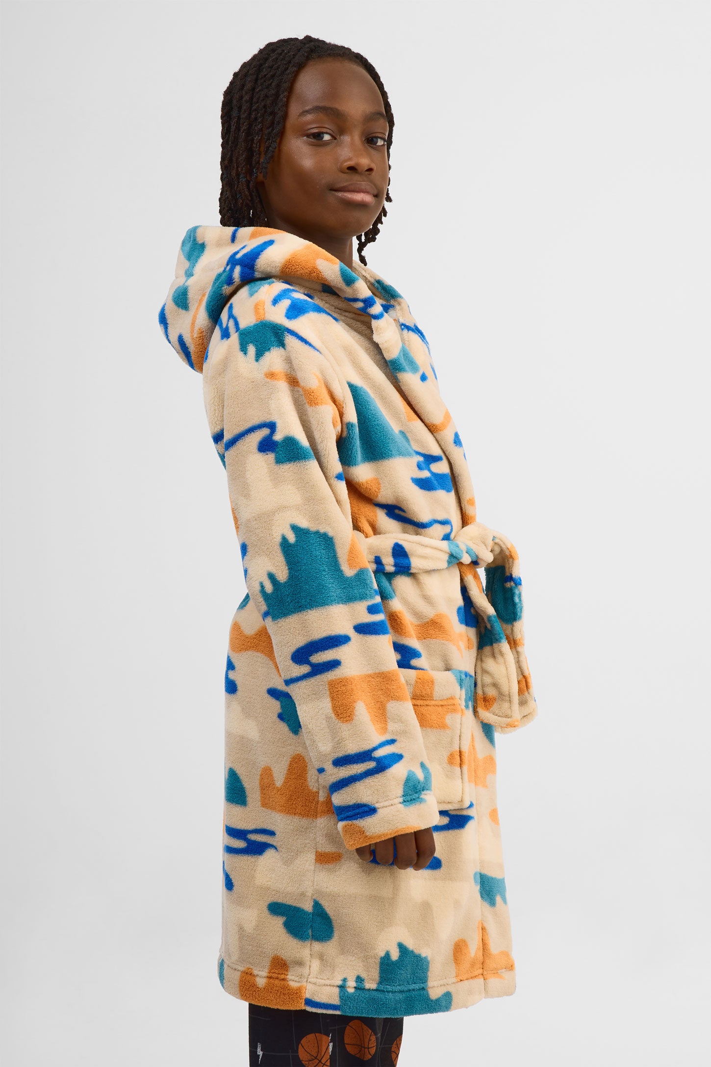 Robe de chambre avec capuchon – Ado garçon – Aubainerie
