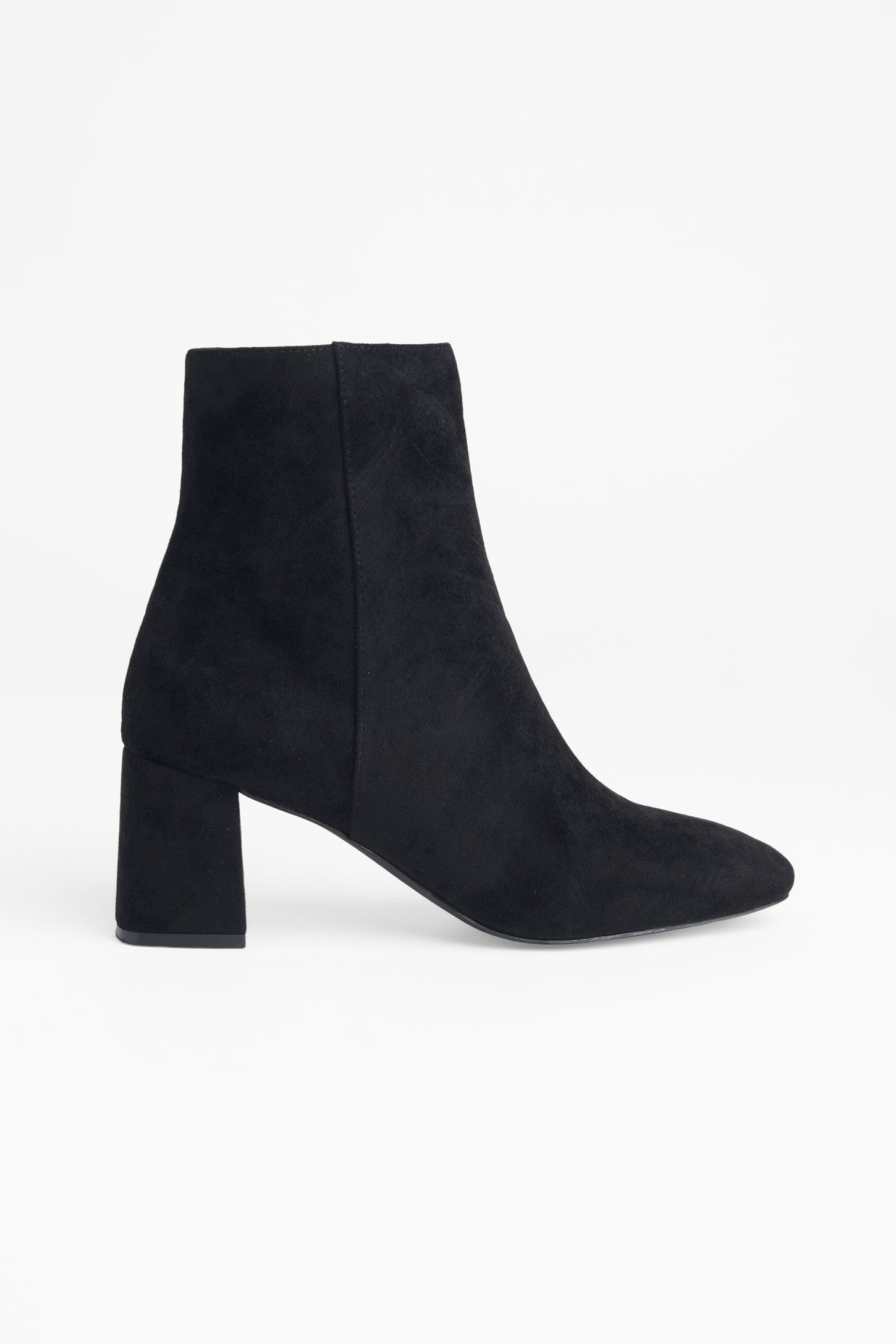 Bottillons microsuède confortables - Femme && NOIR