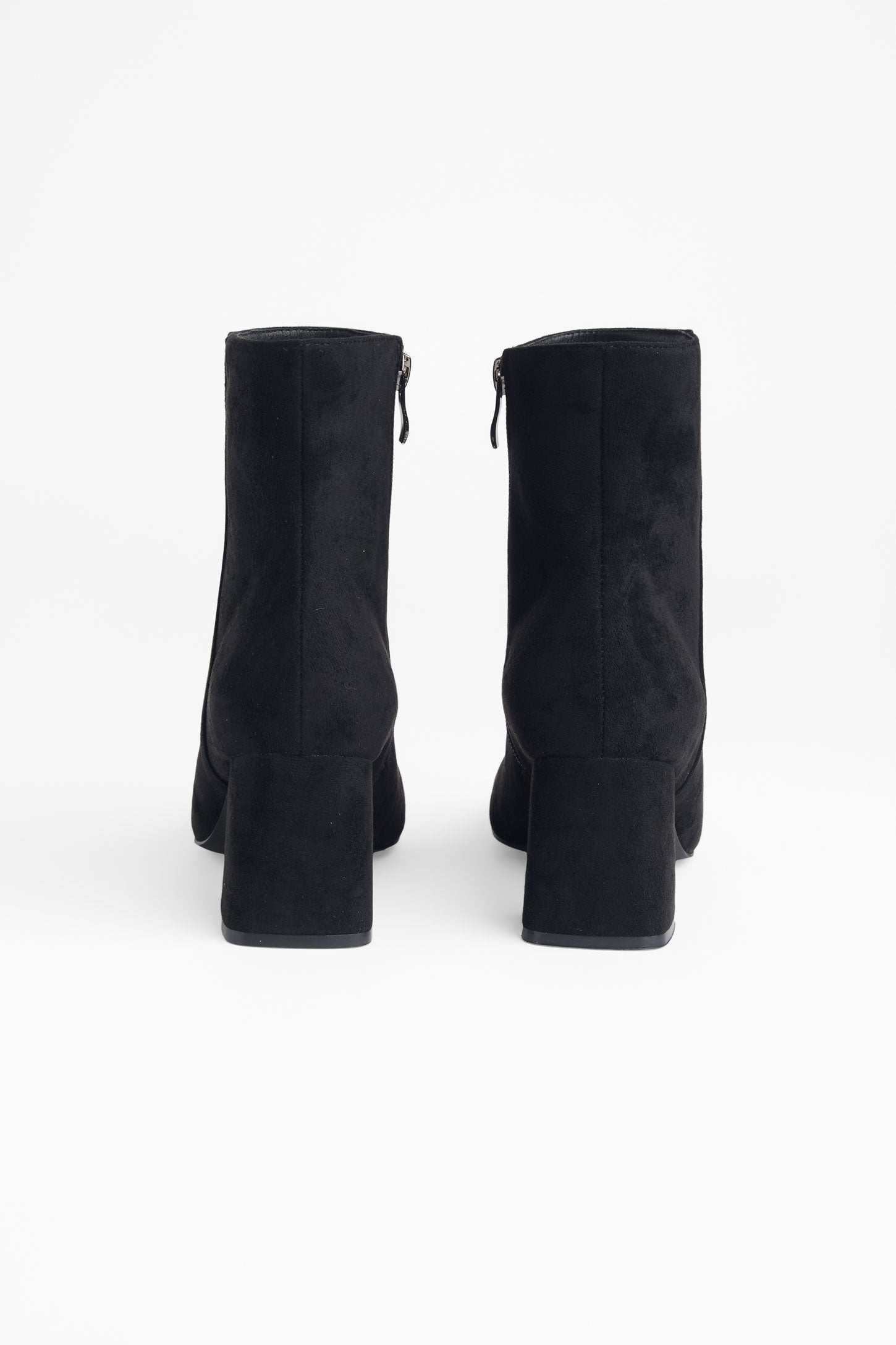 Bottillons microsuède confortables - Femme && NOIR