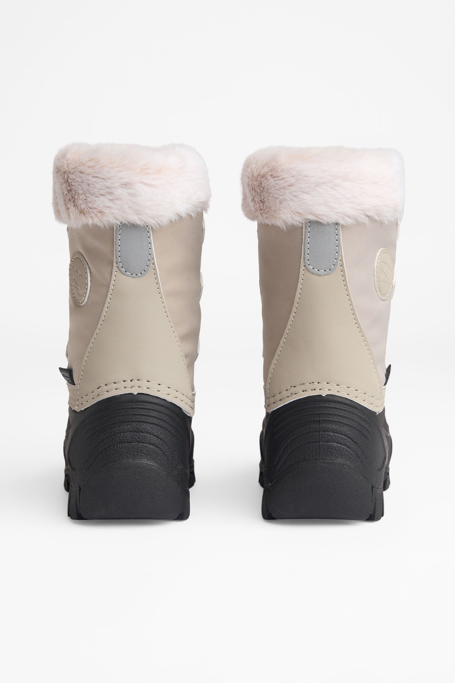 Bottes d'hiver en nubuck avec fausse fourrure - Enfant fille && BEIGE