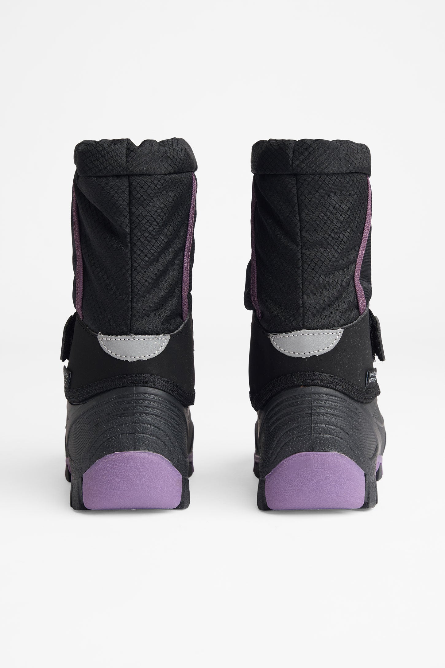 Bottes d'hiver en nubuck et nylon - Enfant fille && NOIR
