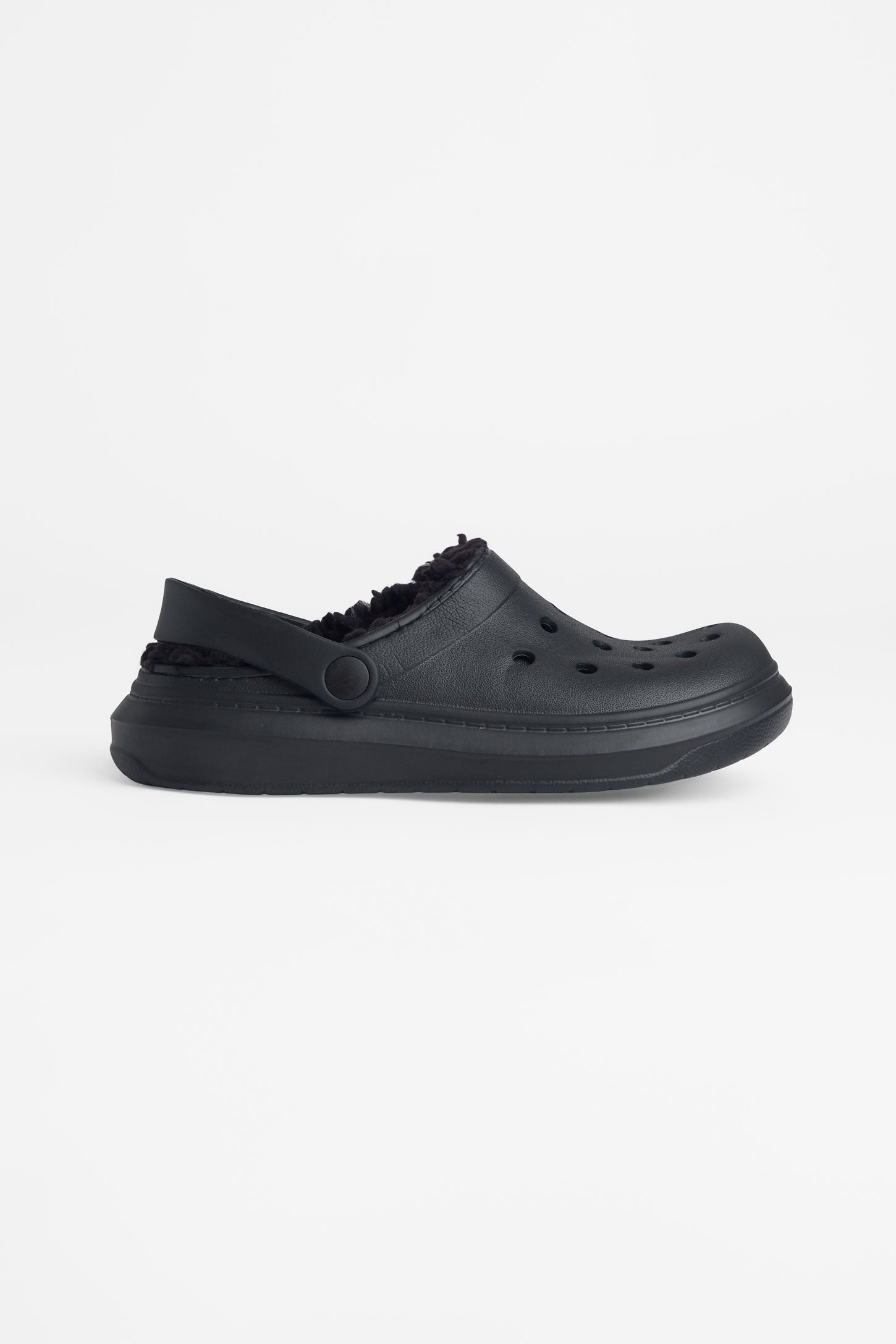 Pantoufle en sherpa - Unisexe && NOIR