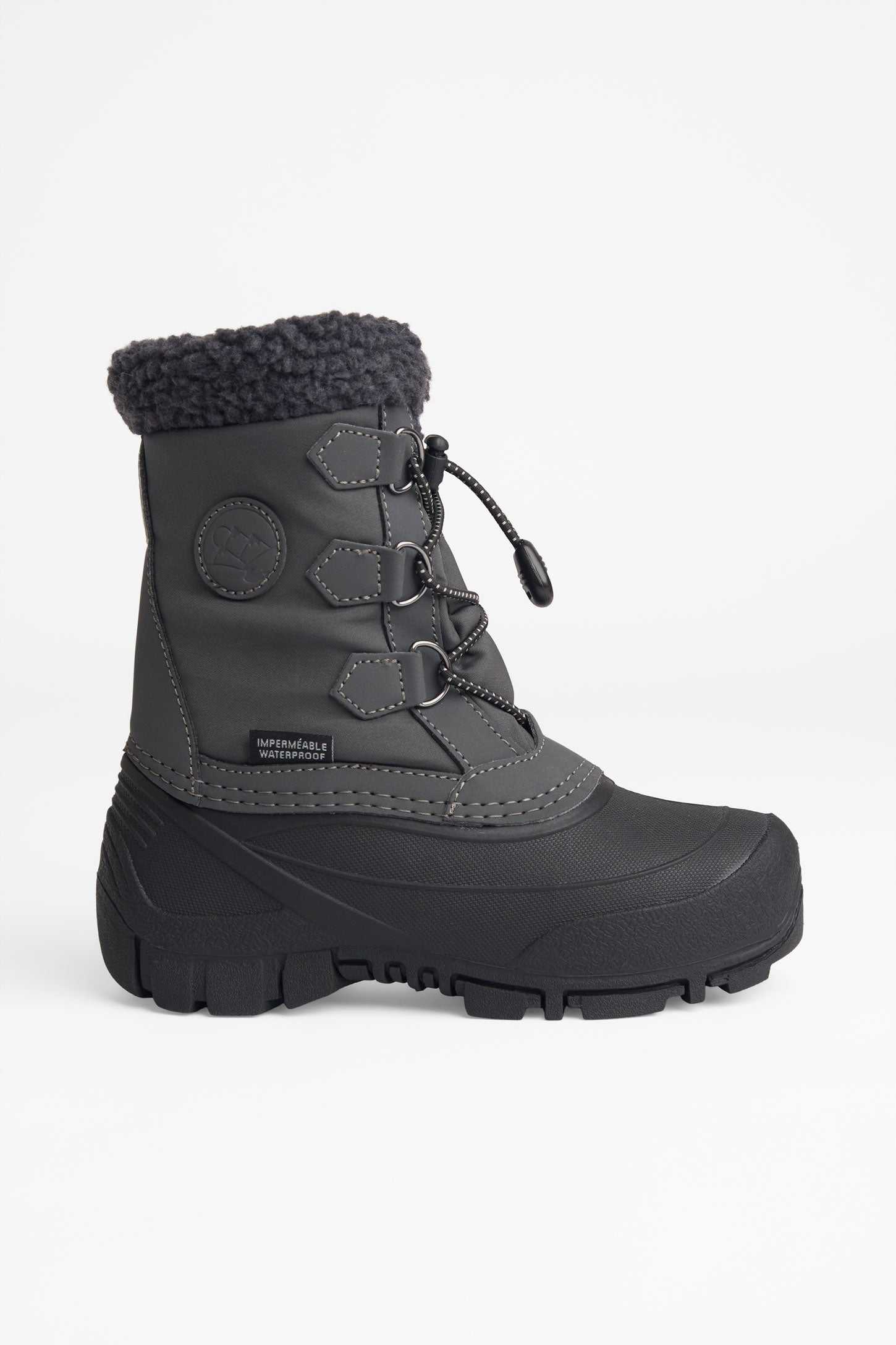 Bottes d'hiver imperméables - Enfant garçon && GRIS