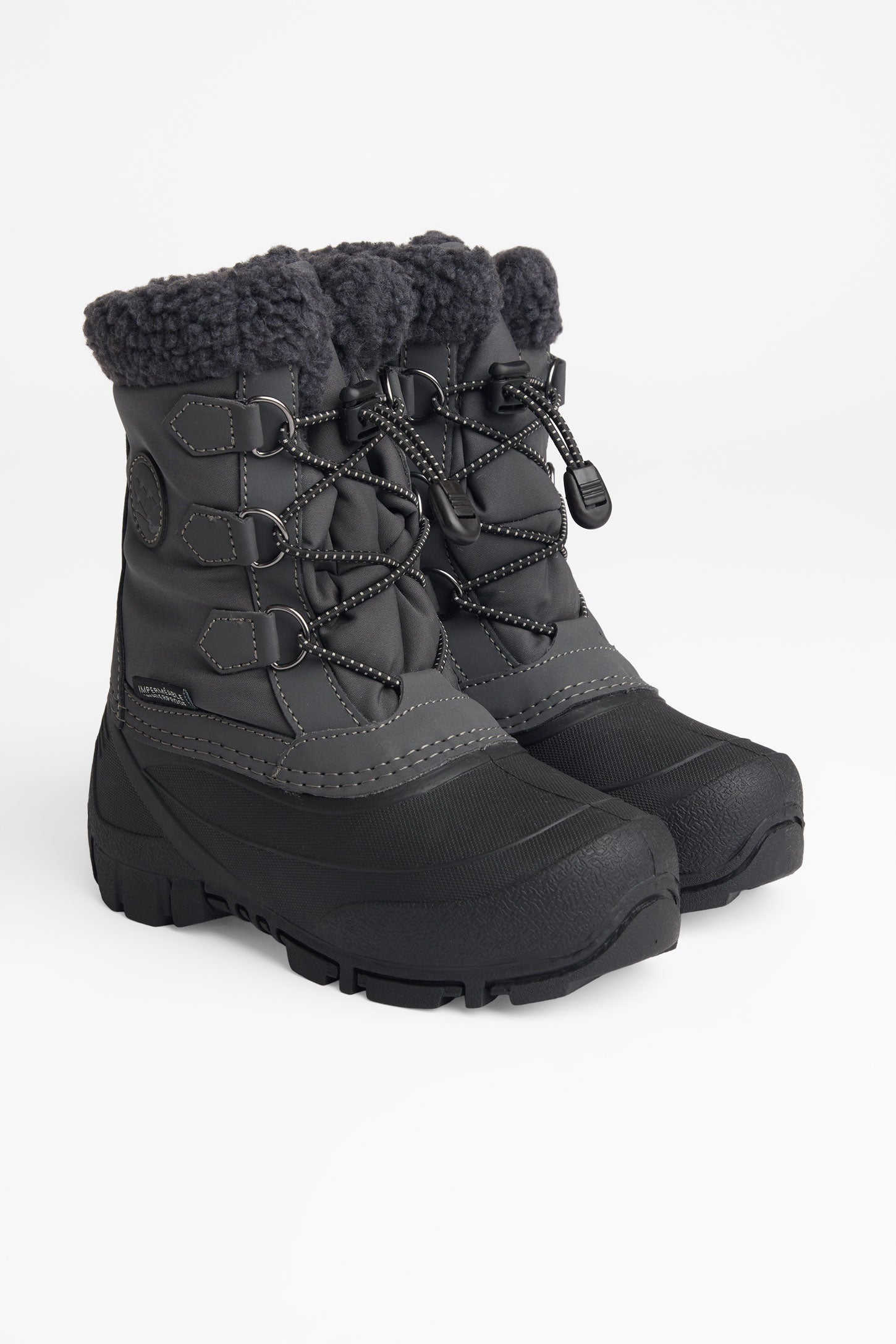 Bottes d'hiver imperméables - Enfant garçon && GRIS