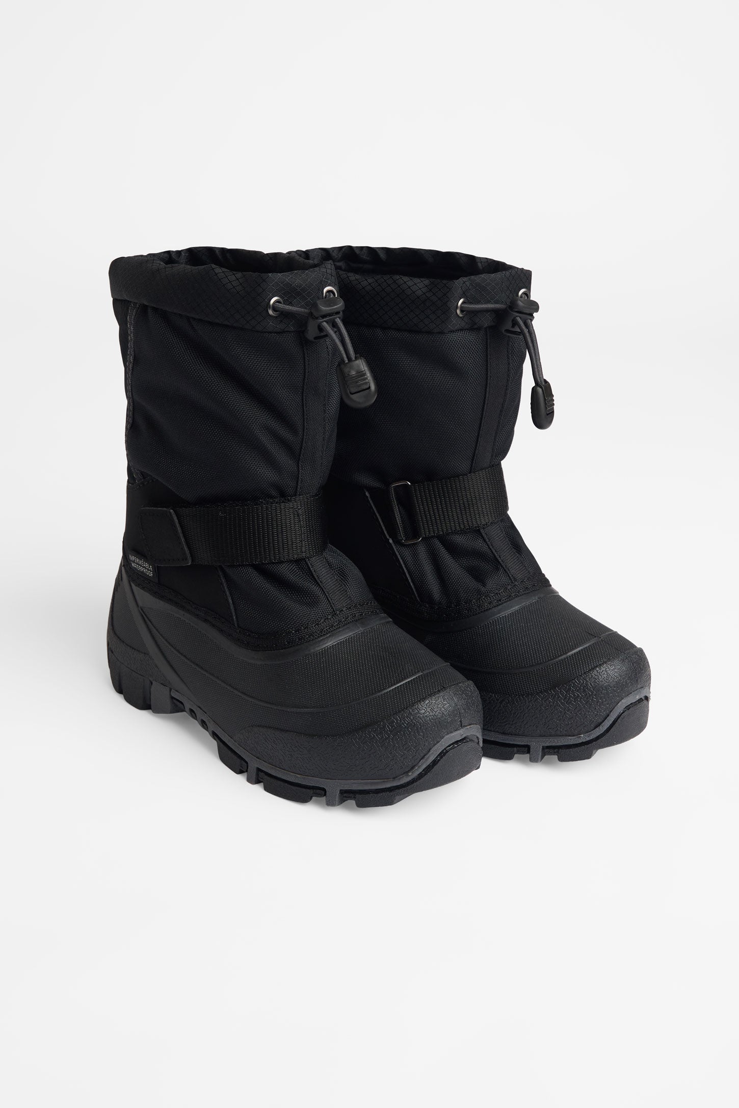 Bottes d'hiver Oxford imperméables - Enfant garçon && NOIR