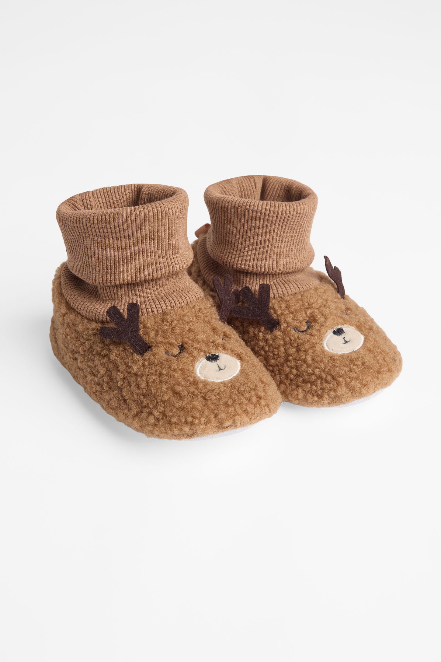 Pantoufle en plush - Bébé && BEIGE
