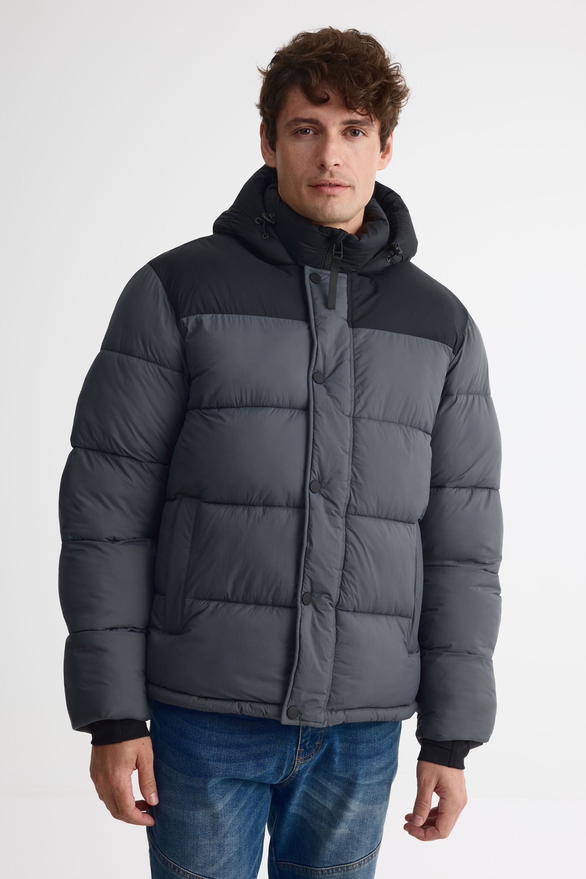 Manteau "puffer" - Homme && CHARBON