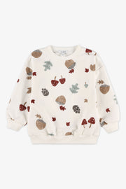 Chandail ouaté boxy fit – Bébé garçon && GRIS MULTI