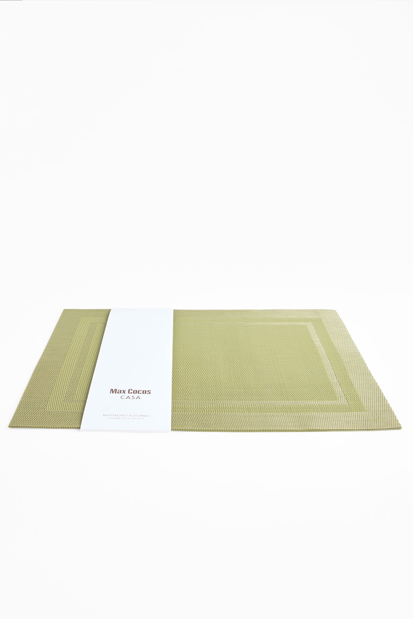 Paquet de 4 napperons 12 x 18 && SAUGE