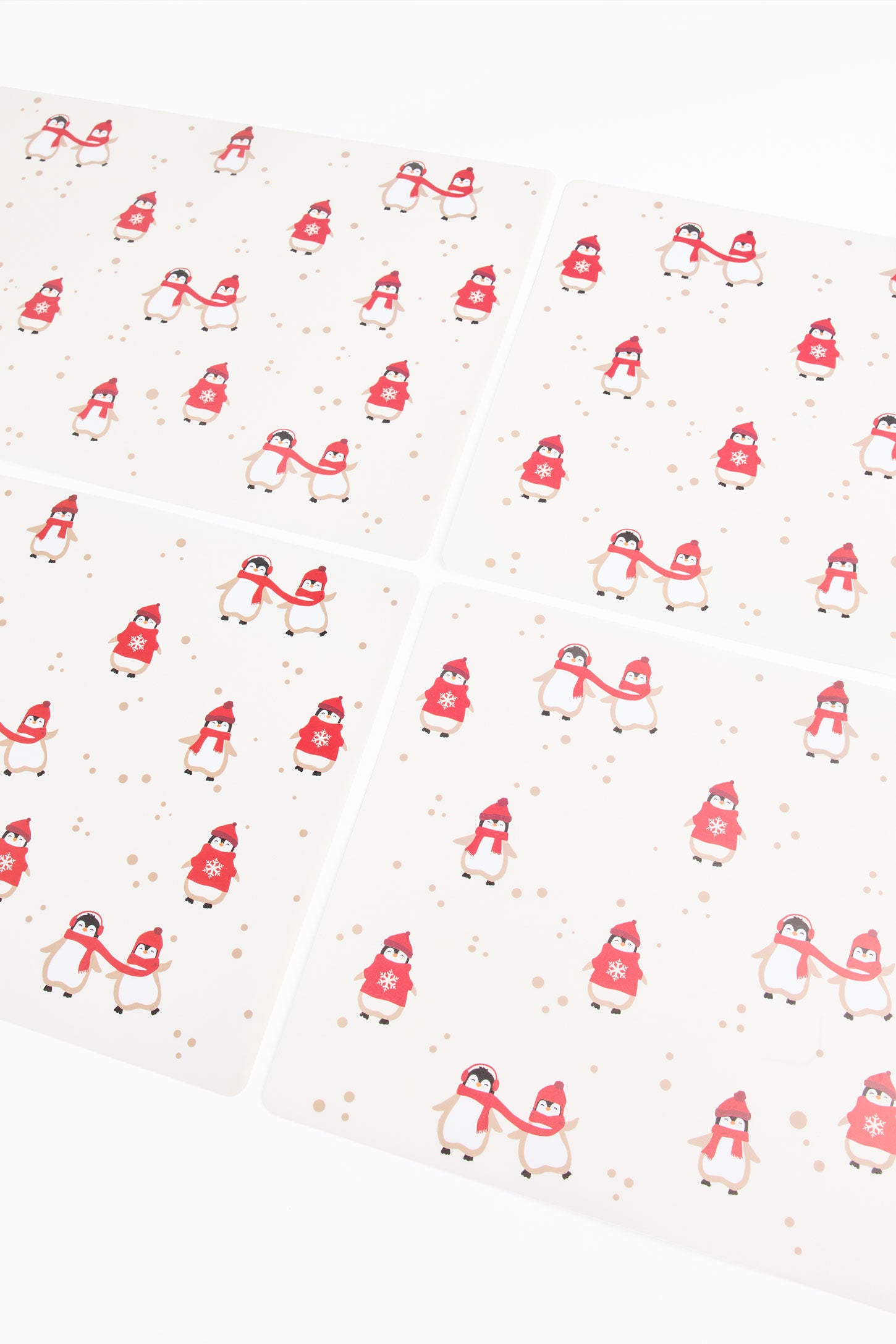 Napperon imprimé en plastique - 6 unités && MULTI