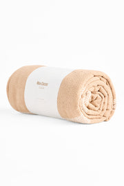 Jeté imprimé carreaux avec frange && BRONZÉ