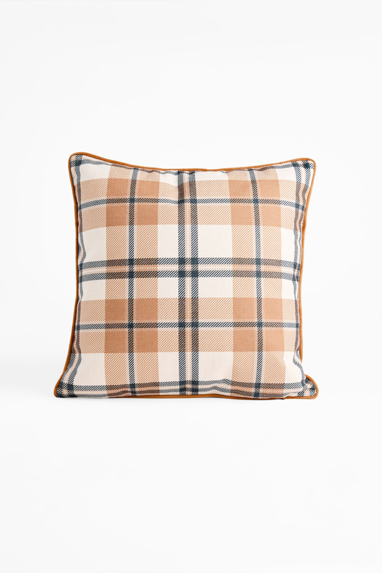 Coussin imprimé en polyester 18"x18" && BEIGE