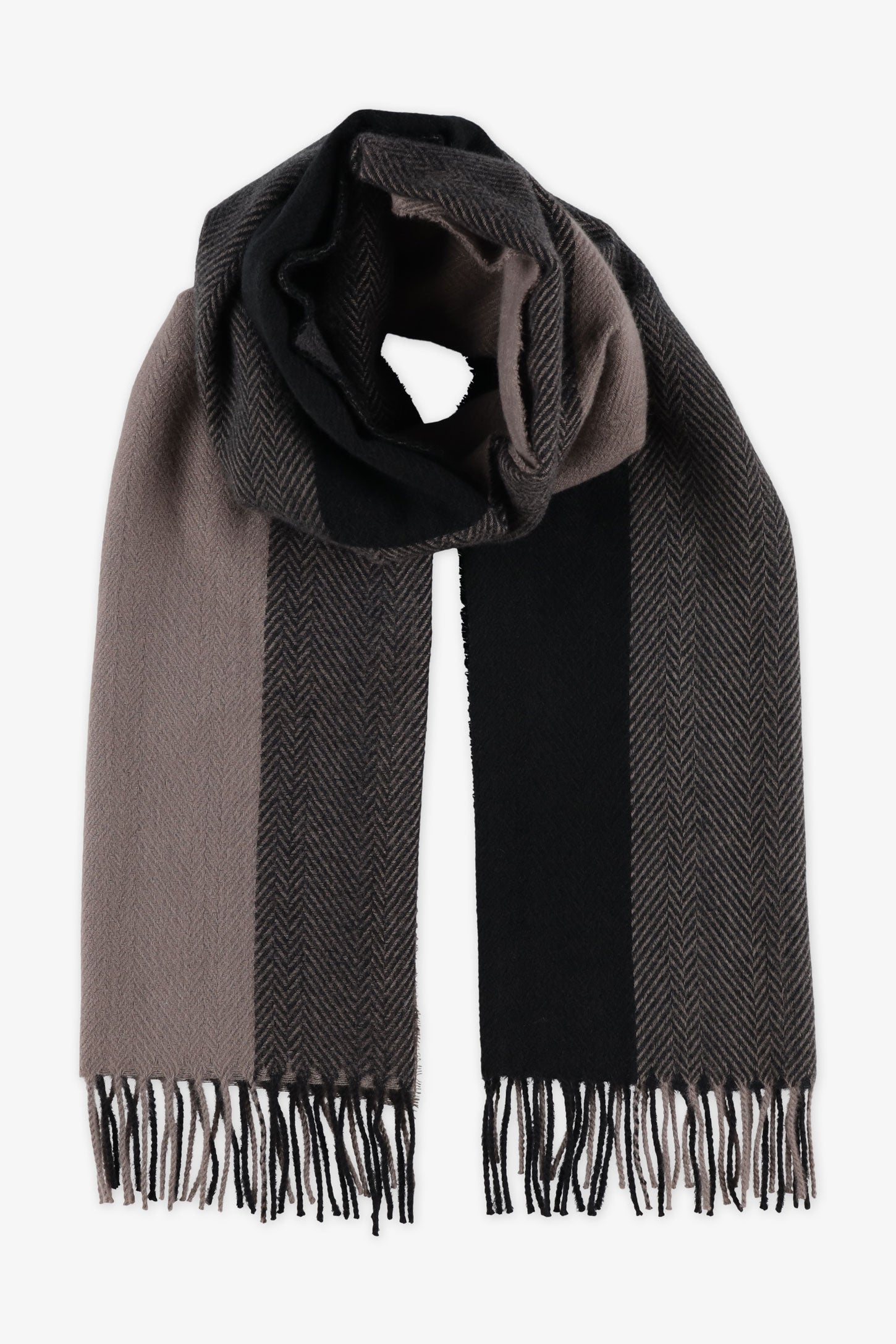 Foulard rayé – Femme && GRIS MULTI