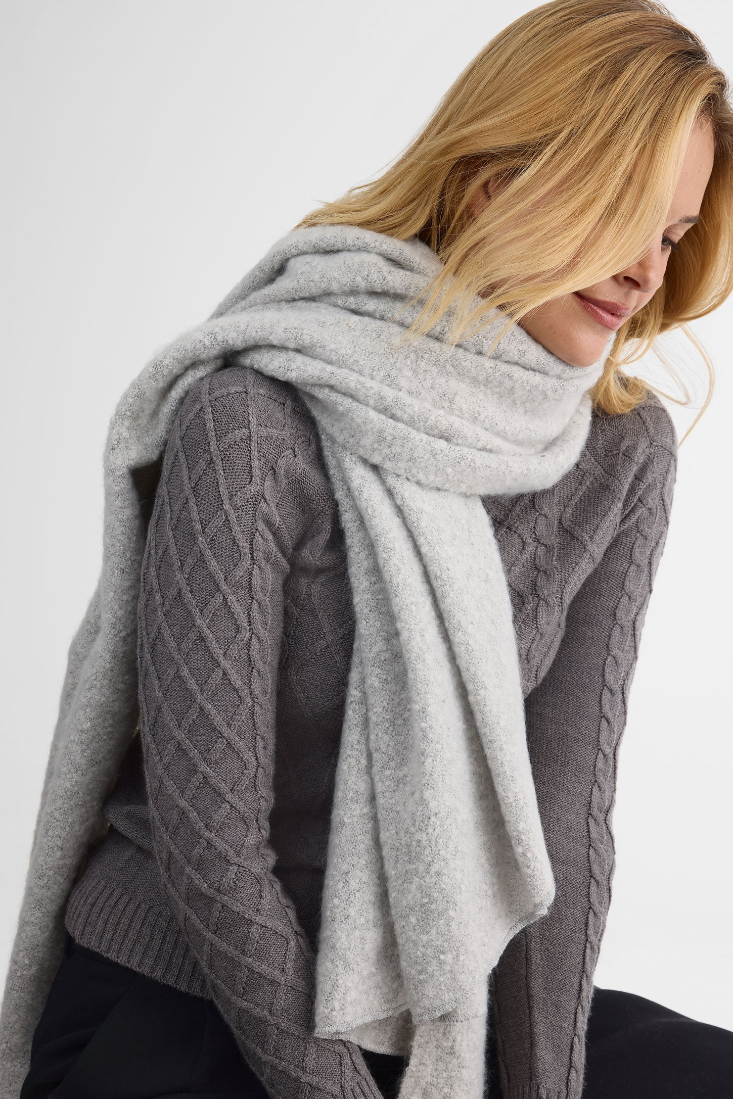 Foulard – Femme && GRIS MIXTE