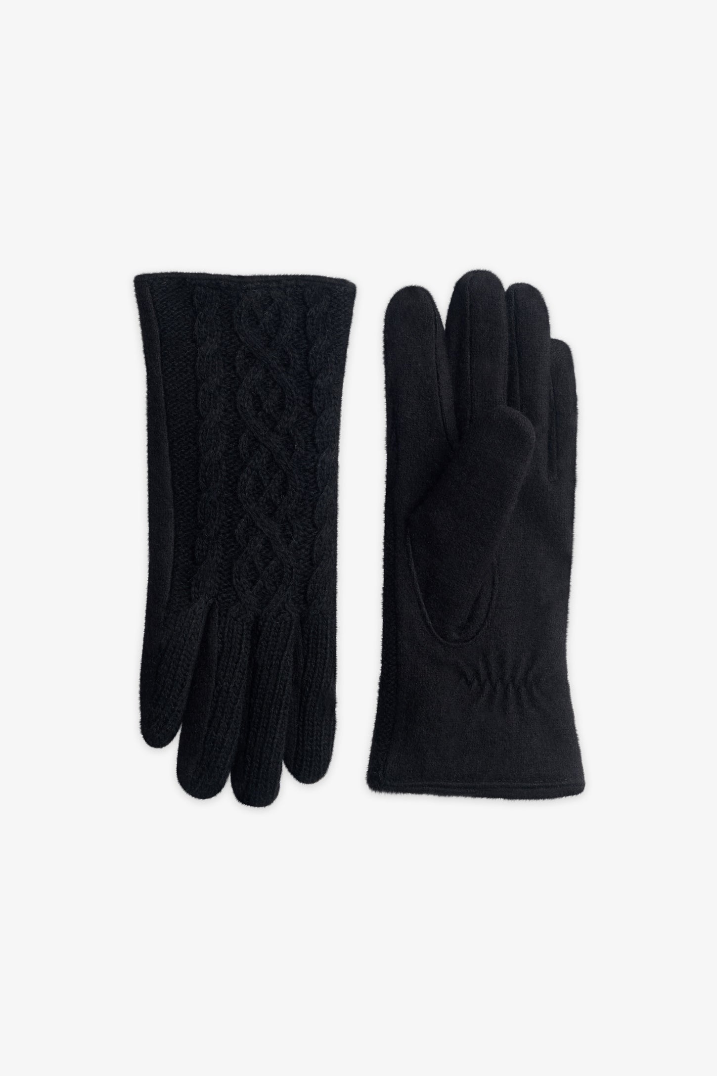 Gants en tricot – Femme && NOIR