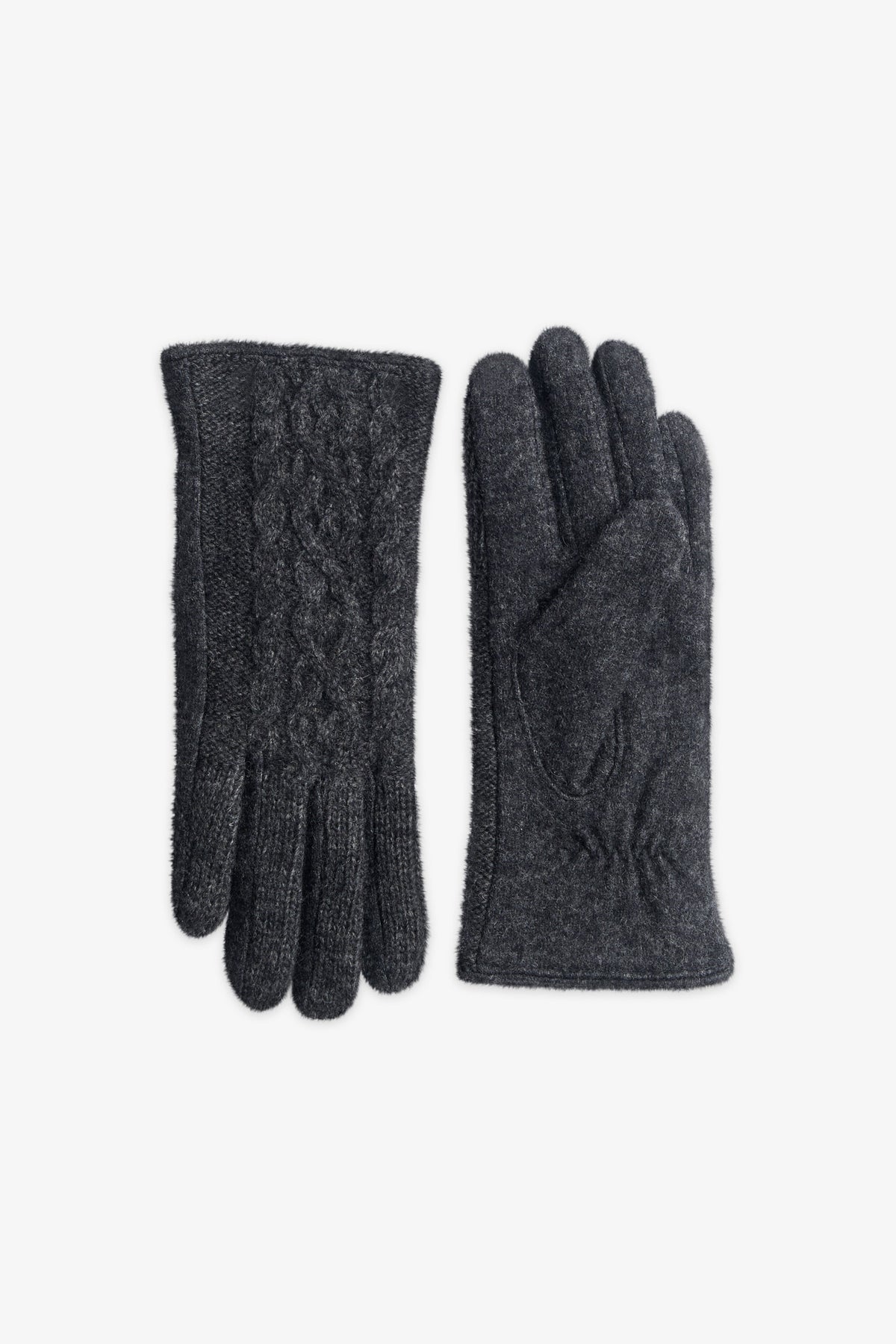 Gants en tricot – Femme && GRIS MIXTE