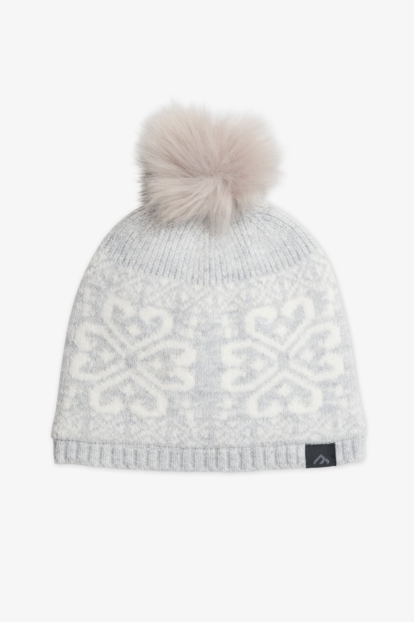Tuque en polyester recyclé doublée teddy - Femme && BEIGE/MULTI