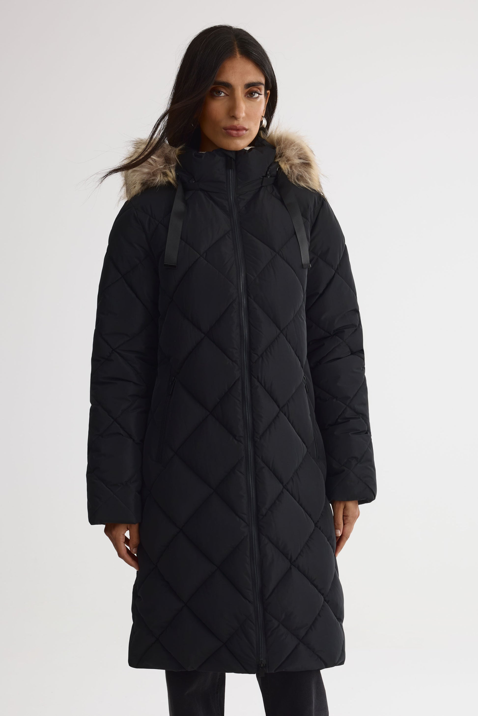 Manteau d'hiver long – Femme && NOIR