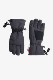Gant isolé doublé tricot brossé - Femme && CHARBON