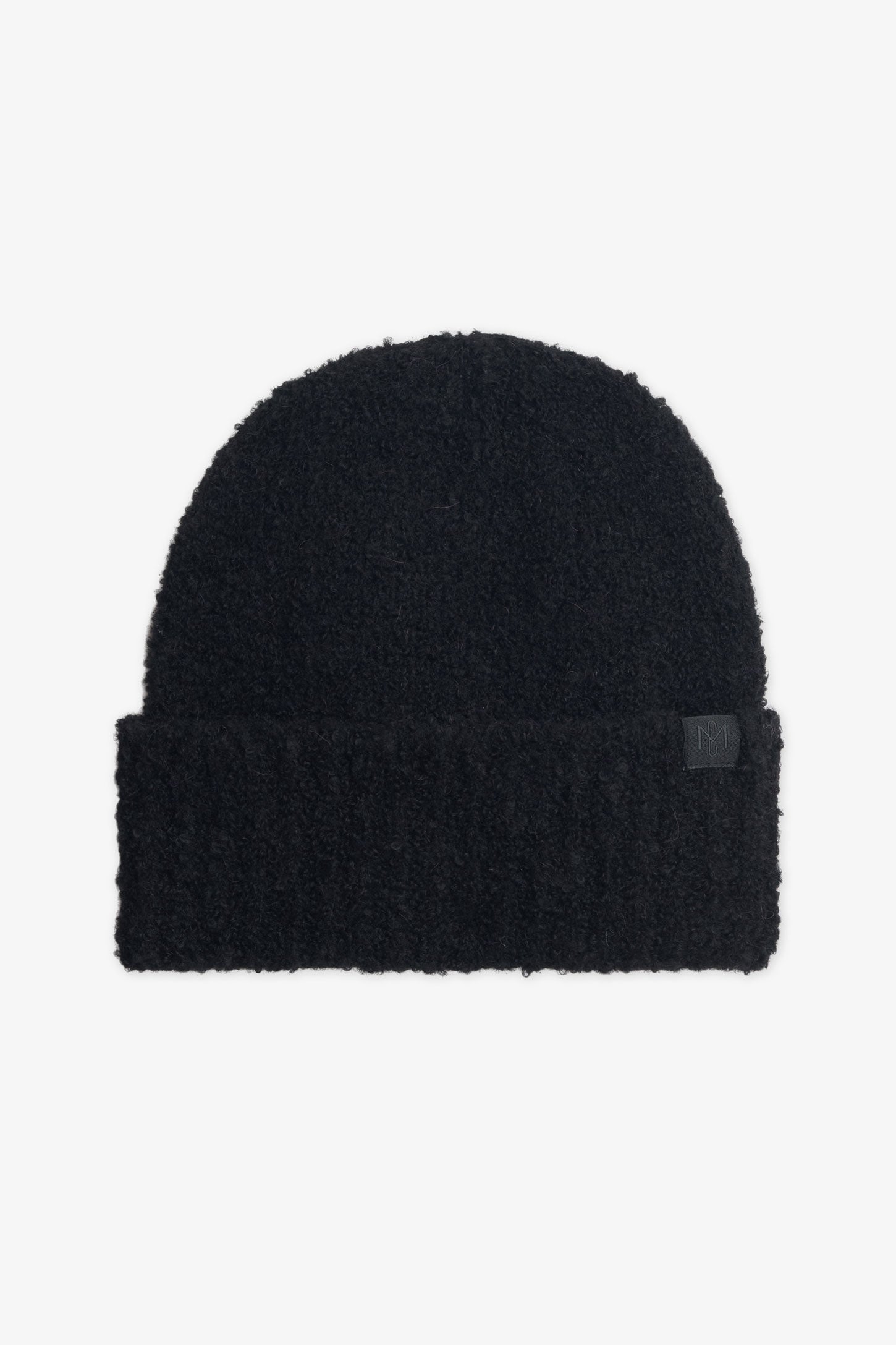 Tuque en tricot revers uni – Femme && NOIR