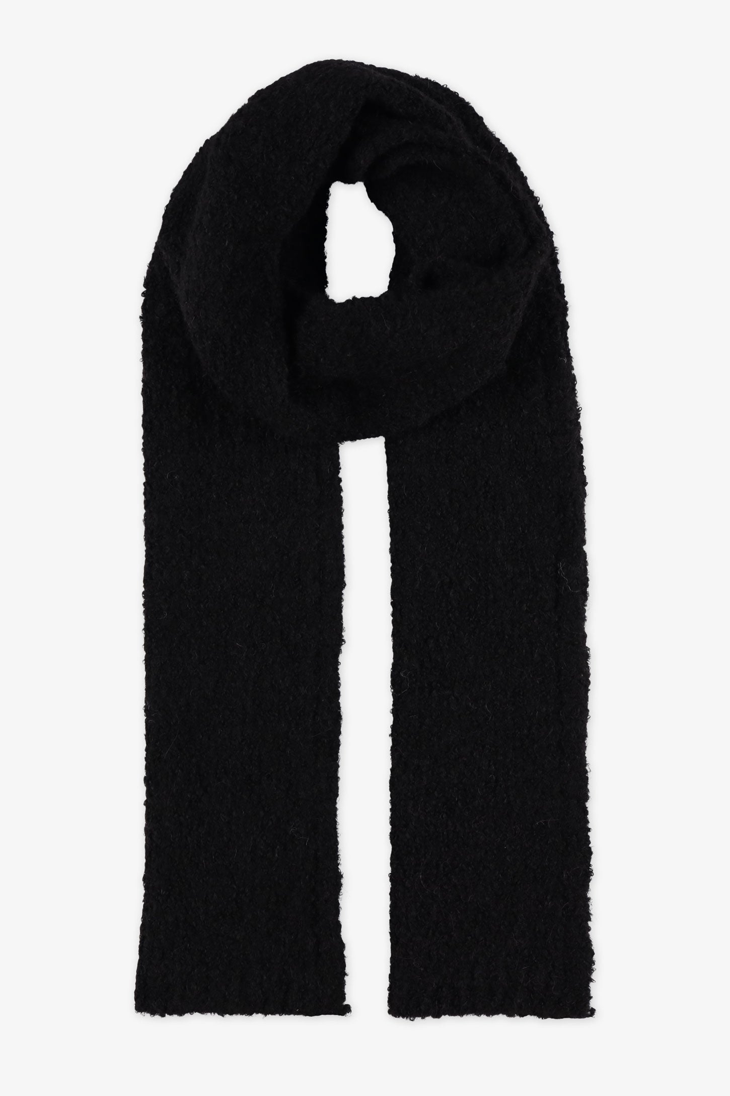Foulard en tricot doux – Femme && NOIR