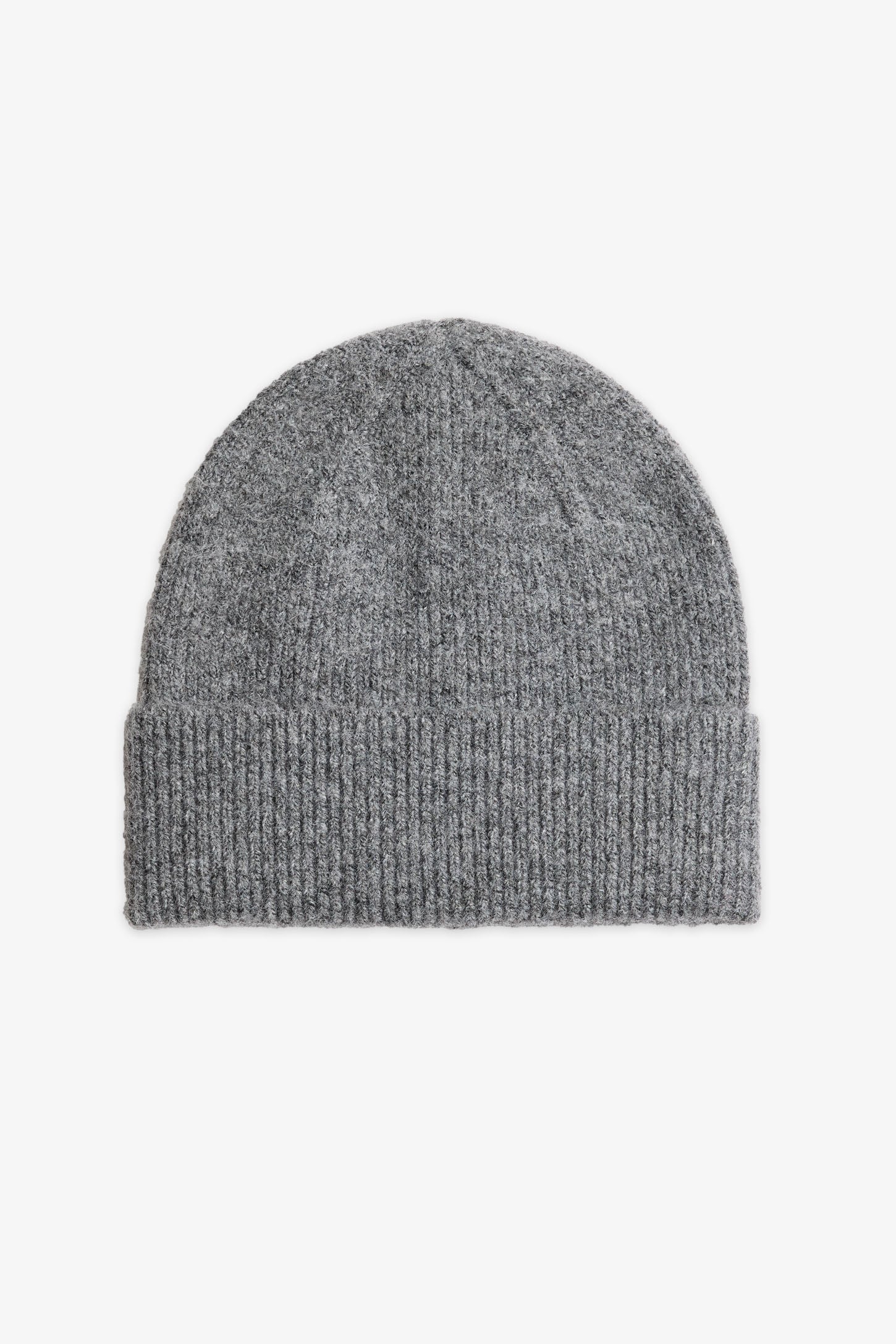 Tuque double épaisseur en polyester recyclé - Homme && GRIS MIXTE