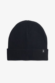 Tuque en tricot épais avec revers – Homme && NOIR