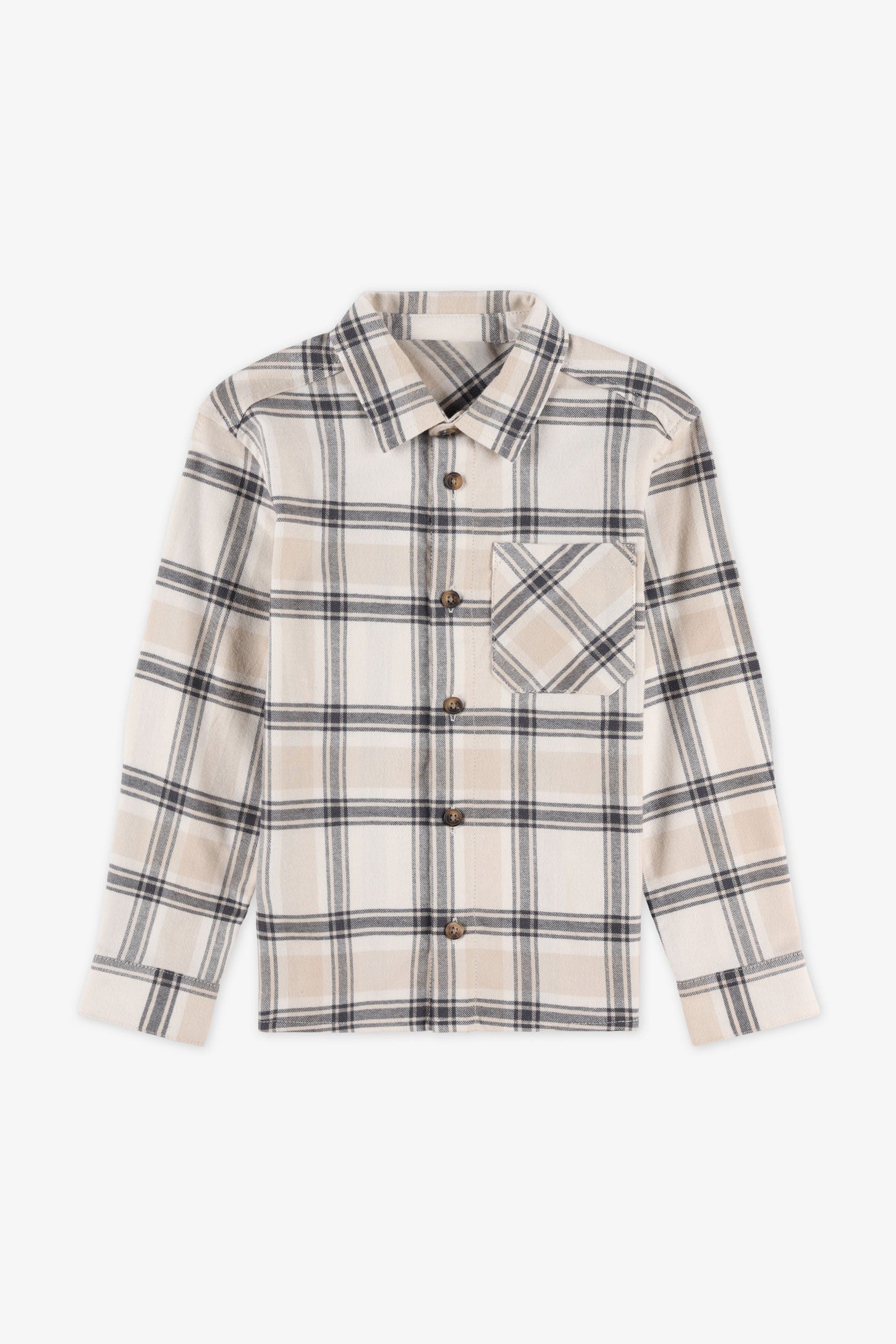 Chemise flanelle à carreaux - Enfant garçon && GRIS MULTI