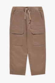 Pantalon baggy pull-on avec poches - Enfant garçon && BRUN