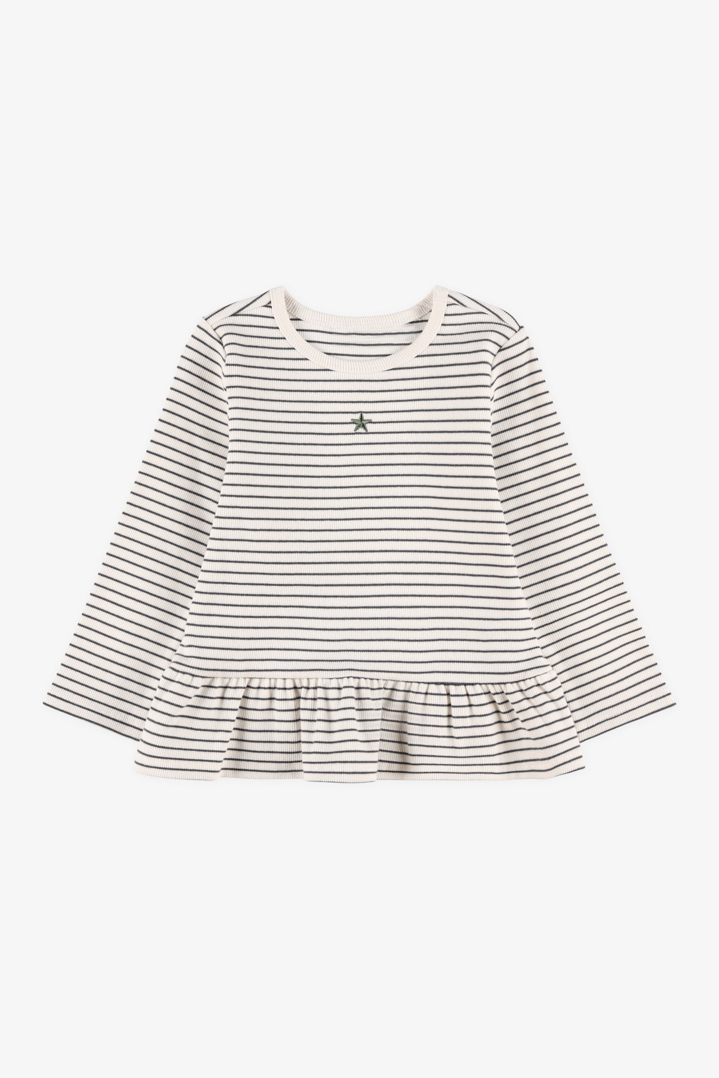 Chandail léger manches longues frills - Bébé fille && BLANC CASSÉ/MULTI