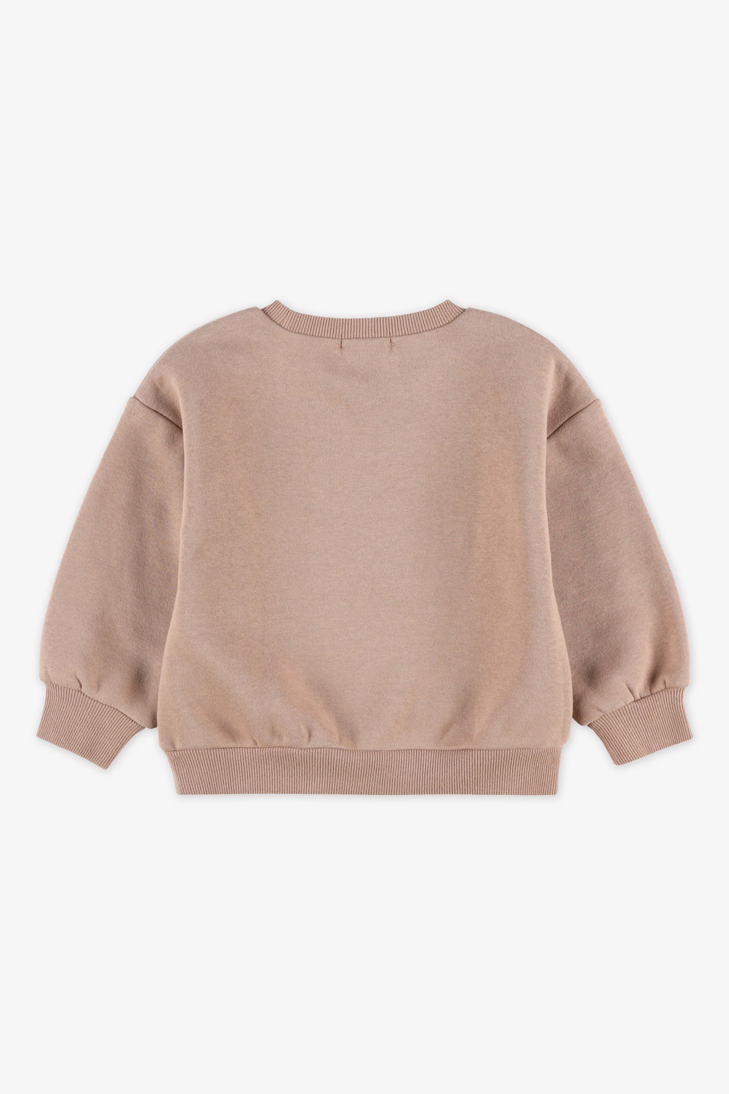 Chandail ouaté manches longues – Bébé fille && TAUPE