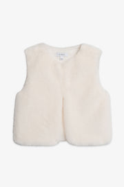 Veste en fausse fourrure - Bébé fille && BLANC CASSÉ