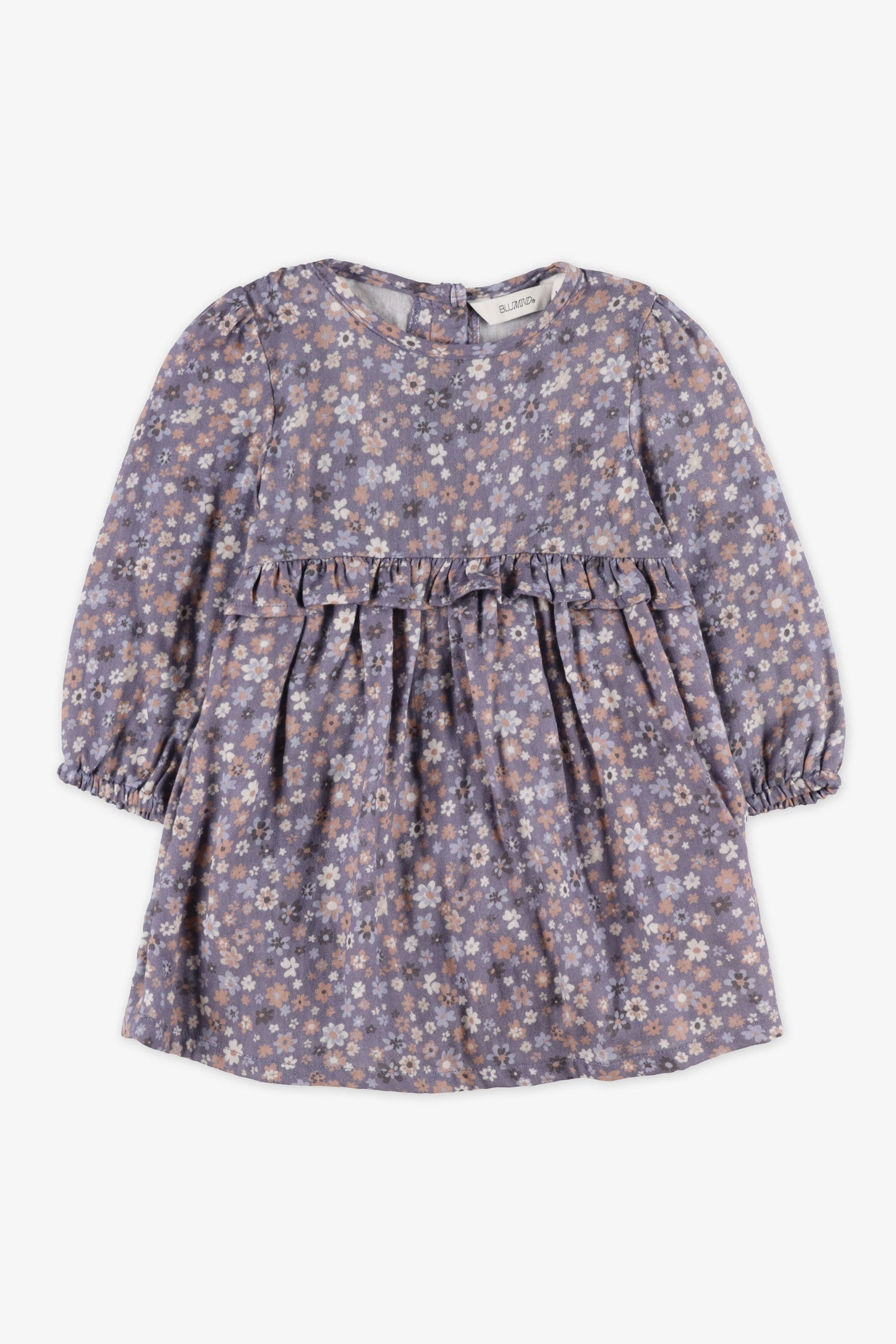 Robe manches longues à découpes - Bébé fille && GRIS MULTI