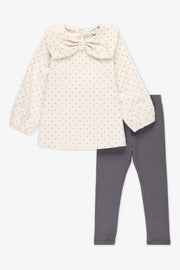 Ensemble 2 pièces, tunique et legging - Bébé fille && BEIGE/MULTI