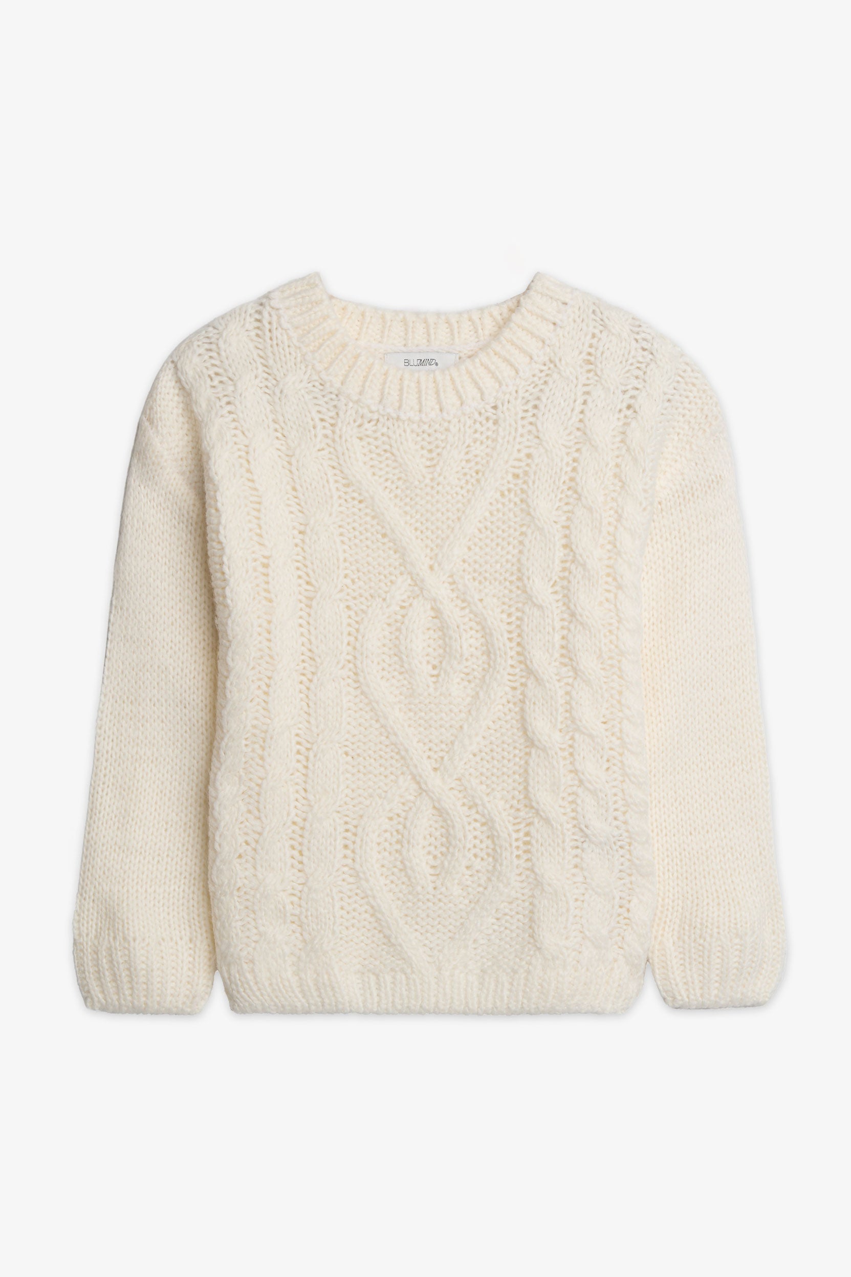 Chandail tricot à manches longues - Bébé fille && BLANC CASSÉ