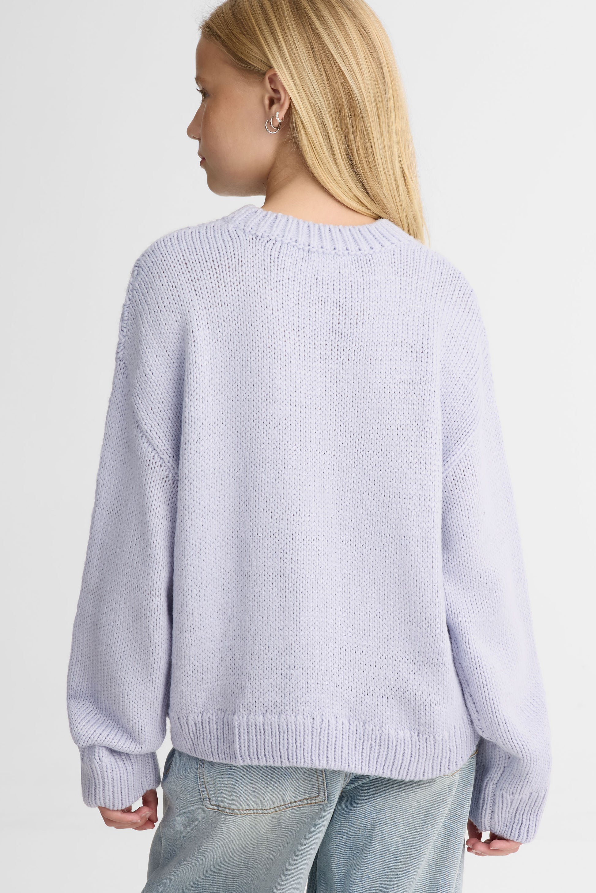 Chandail tricot manches longues – Ado fille && BLEU