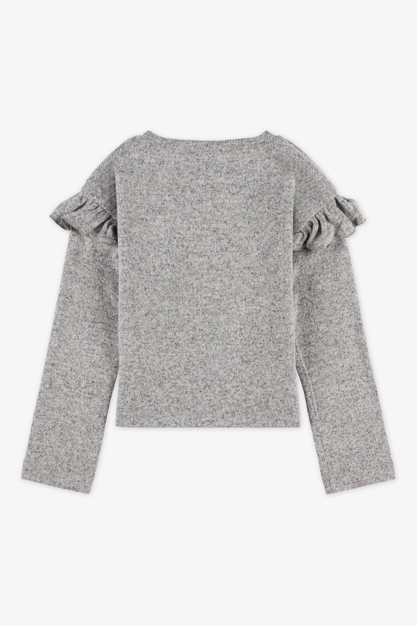 Chandail léger à manches longues – Enfant fille && GRIS MIXTE