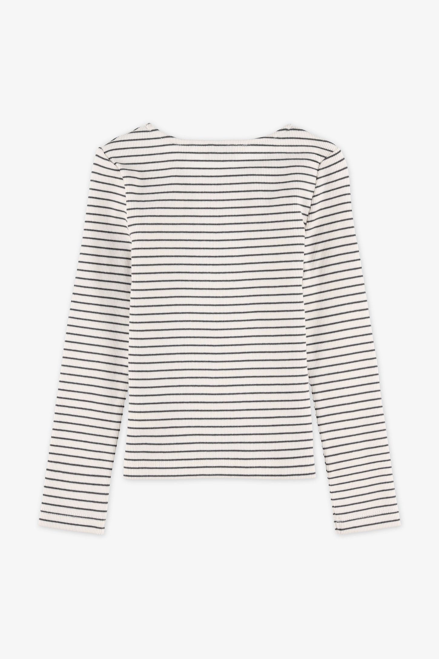 Chandail léger ajusté à manches longues - Enfant fille && BLANC CASSÉ/MULTI