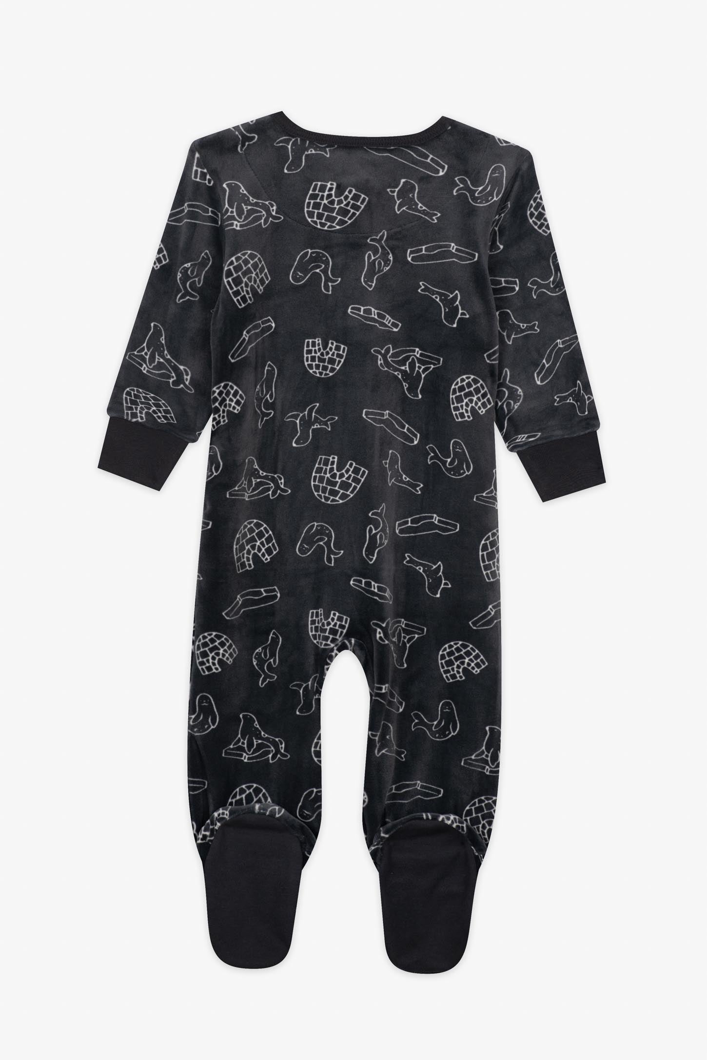 Pyjama 1 pièce en coton - Bébé && CHARBON