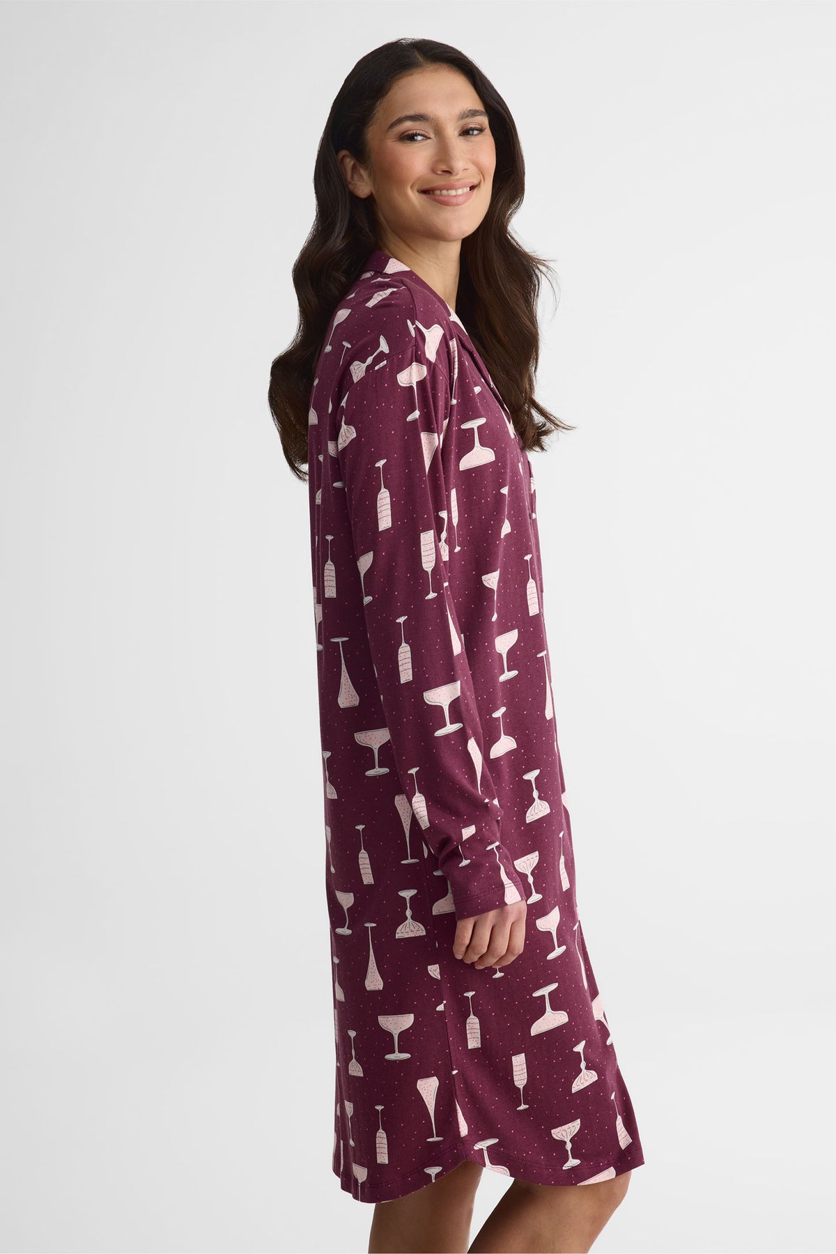 Jaquette en jersey coton – Femme && BOURGOGNE MULTI
