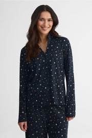 Ensemble pyjama, col chemisier – Femme && NOIR/MULTI
