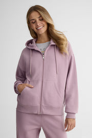 Veste ouatée à capuchon – Femme && MAUVE