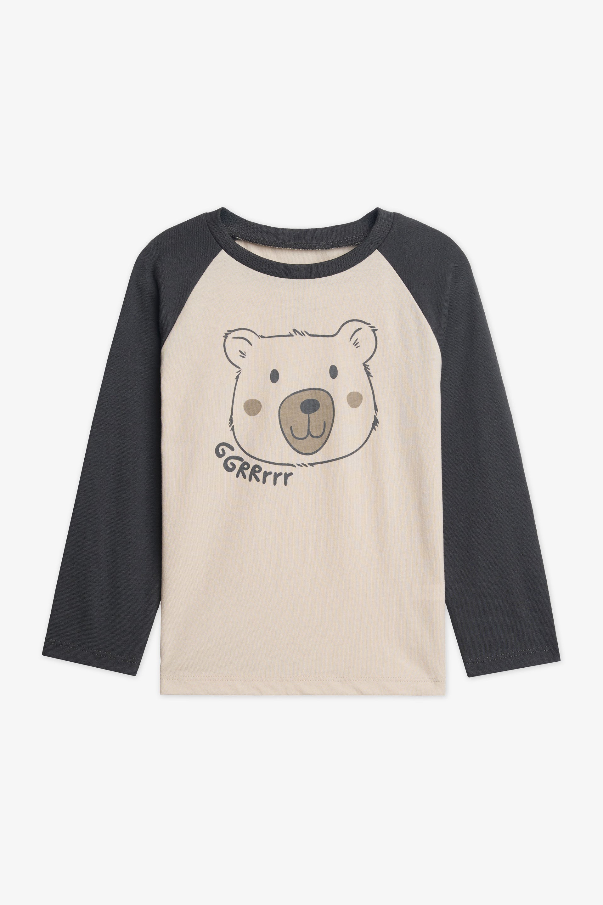 Chandail M/longues uni avec imprimé - Bébé garçon 2/15$ && BEIGE