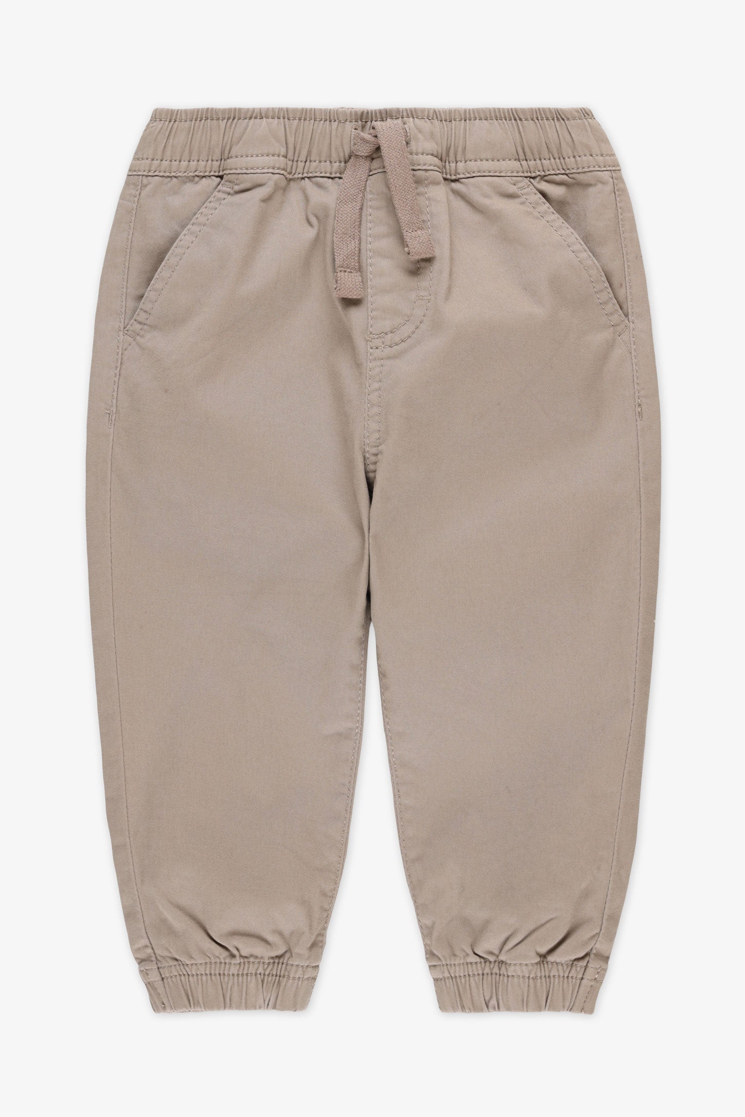 Pantalon jogger en twill 2/35$ - Bébé garçon && BEIGE
