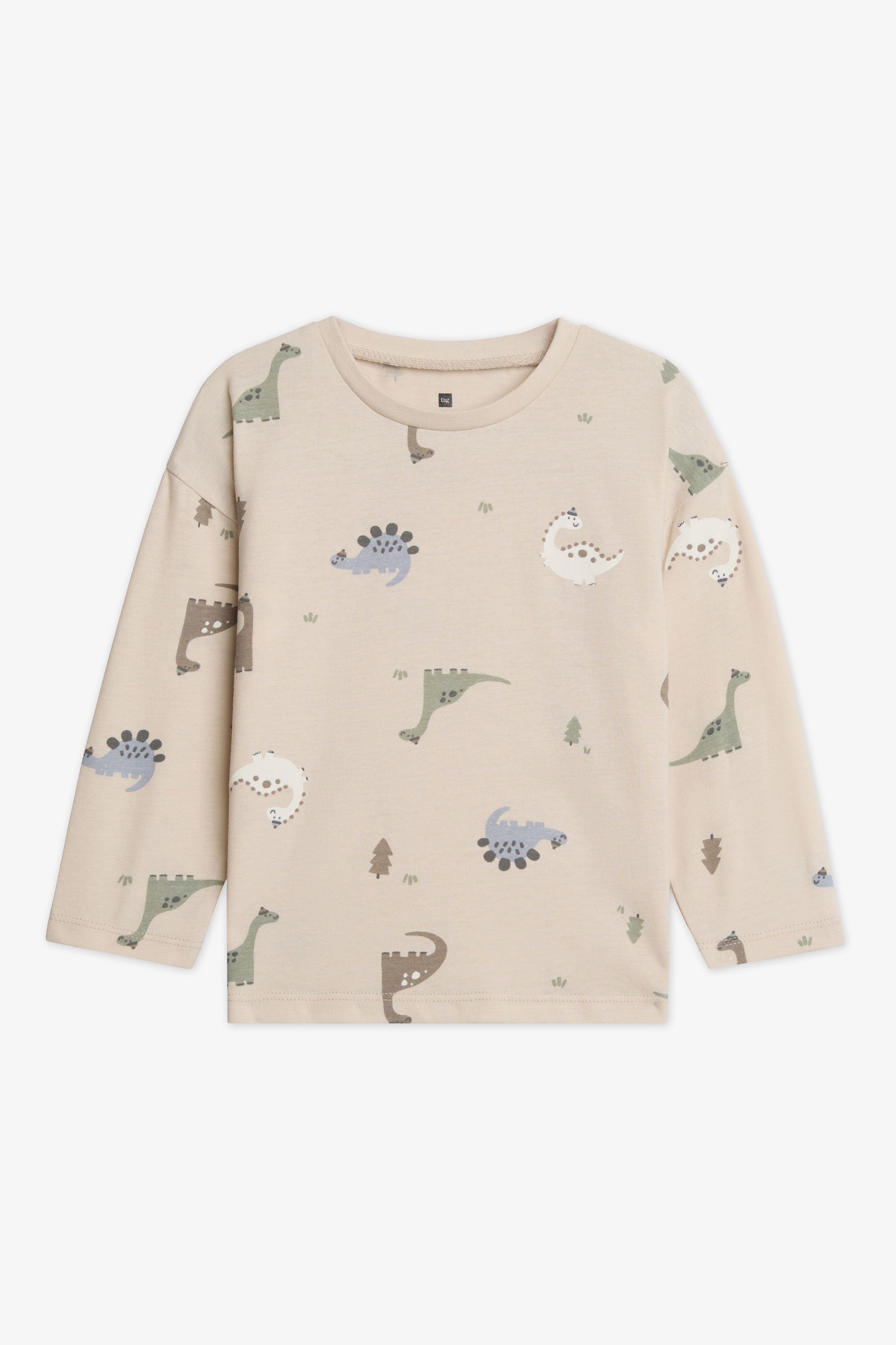 Chandail col rond 2/15$ - Bébé garçon && BEIGE/MULTI